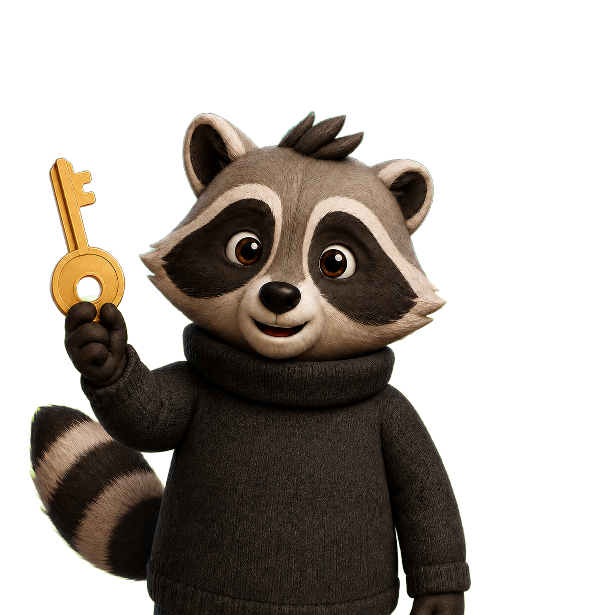 LoginScout mascot holding a key